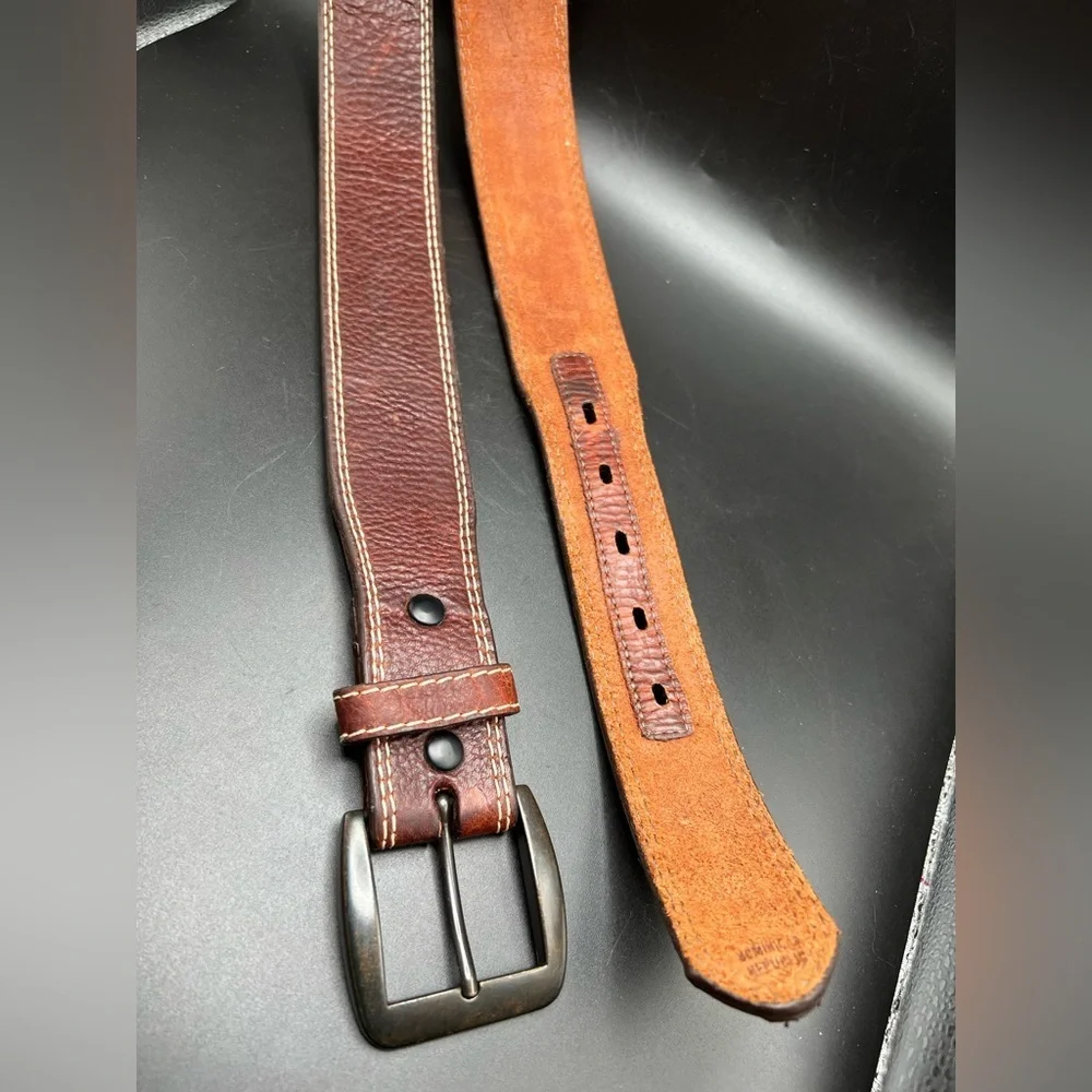 Georgia Boot Co Belt Mens Sz 50 Brown Genuine Leather